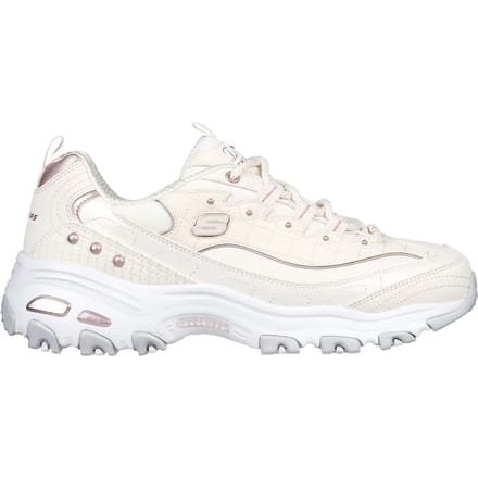 Skechers D'LITES - LADIES NIGHT dames sneakers - Wit