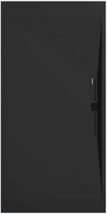 Sanifun douchebak Stone Side Black Smooth 1100 x 900 P