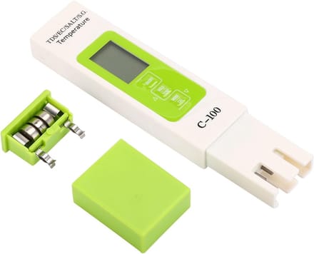 Multifunctionele 5-in-1 Waterkwaliteit Tester voor Zeewater met Backlight - Salinity, TDS en EC Metingen