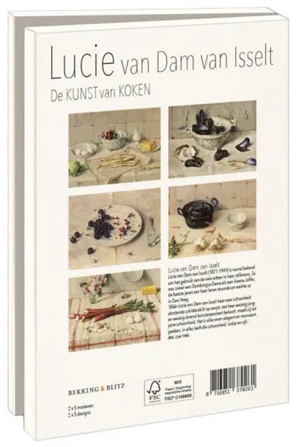 Kaartenmapje Groot: De kunst van koken, Lucie van Dam van Isselt