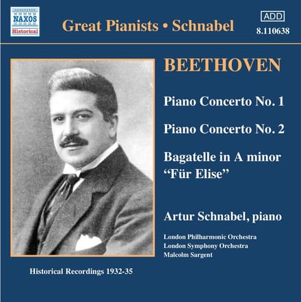 Artur Schnabel - Beethoven: Piano Concertos 1 & 2 | Für Elise (CD) (Remastered)