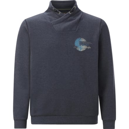 Jan Vanderstorm herren Sweatshirt - 52/54 - donkerblauw - Plus Size