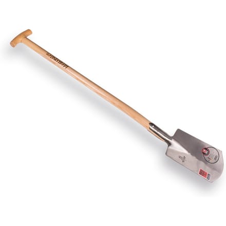 Ideal - Spade - Met veerdul - Blank gepolijst - Essenhouten steel - 90 cm