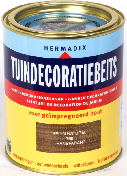 Hermadix Tuindecoratiebeits 766 Bruin Naturel - 0.75 l