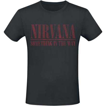 Nirvana T-shirt - Something In The Way - S tot 4XL - voor Mannen - zwart