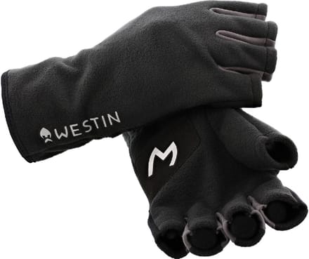 Westin Half Fleece Gloves Carbon Black Medium