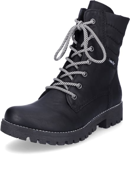 Rieker dames veterboot zwart