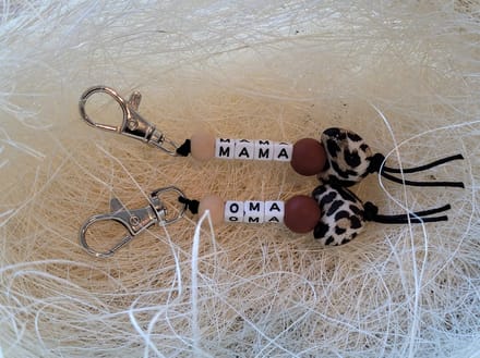 Sleutelhanger Panter Hartje Set