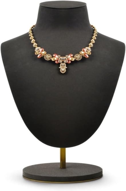 Ketting Display - Sieraden Buste - Sieraden Presenteren - Verstelbare Haak - 21x28x38cm - Koffie