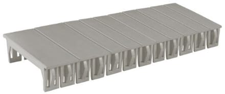Elektrische modules deksel voor centrale elektronica in grijs kunststof