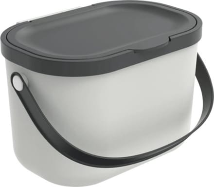 Rotho Albula afvalscheiders - GFT afvalbak - 3,2L - gerecycled materiaal - wit
