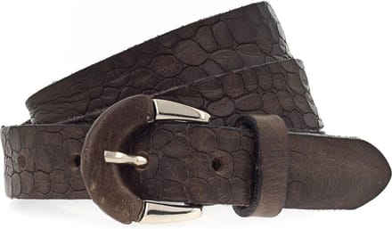 b.belt Leren Riem Charleen Belt W75 Oliv Bruine