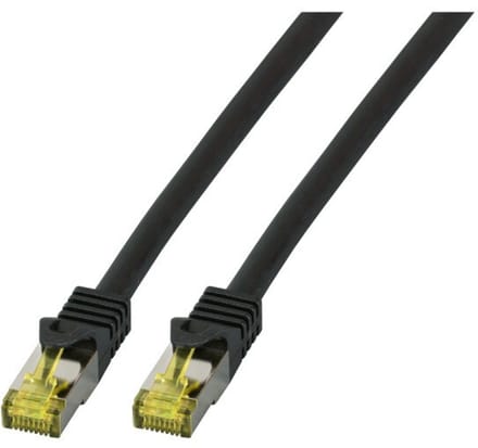 CAT6a sFTP kabel 2 meter Zwart