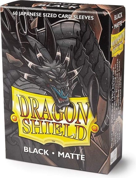 Dragon Shield Card Sleeves: Japanese Matte Black (59x86mm) - 60 stuks