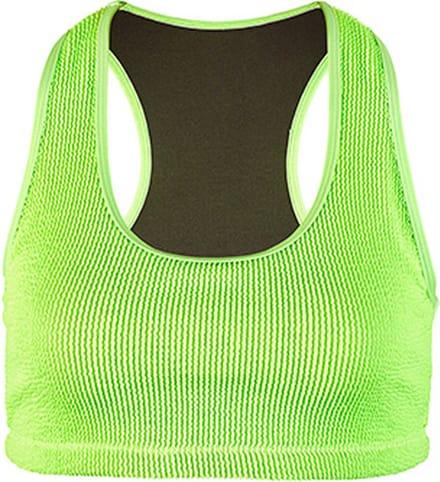 BECO crinkle bikini topje - neon groen - maat 40