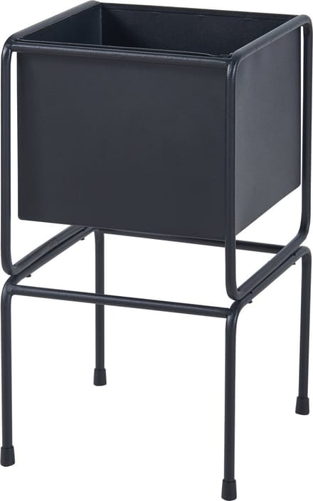 Plantenstandaard Sveio metaal 35,5x20x20 cm zwart