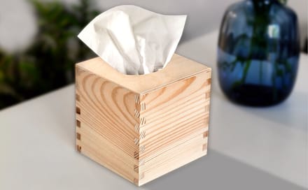 Creative Deco Houten Tissuedoos Tissuebox | Hout Multiplex | 13,3 cm x 13,3 cm x 13,3 cm | Decoupage, DIY, Decoratie