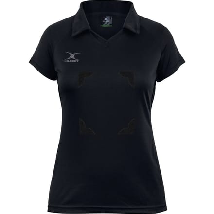 Gilbert Netball Eclipse Hook and Loop Shirt Girls - 7 - 8 Yrs - Zwart