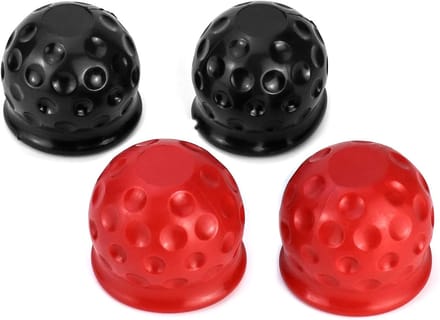 Famanu - Set van 4 rubberen aanhangerkoppelingsdoppen, Ø50 mm, universeel
