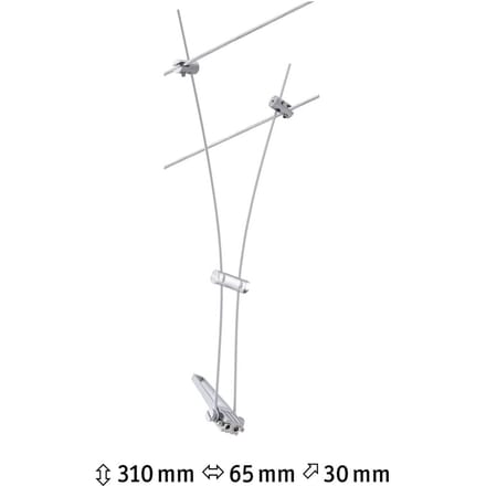 Paulmann Comet 12V-kabelsysteem lamp GU5.3 Chroom (mat)