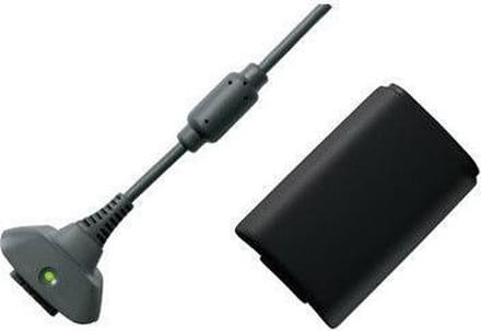 XBOX 360 controller accu met oplaadkabel - zwart