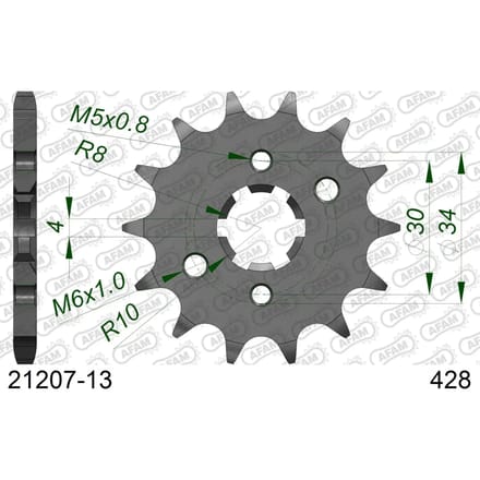 Tandwiel Afam 428 13 dents