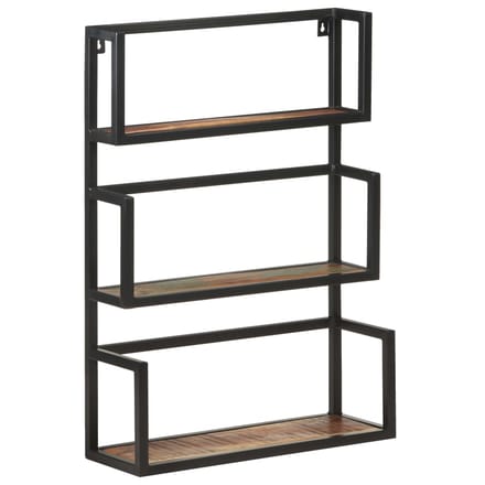 vidaXL - Wandrek - 60x20x85 - cm - massief - gerecycled - hout