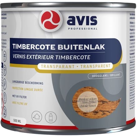 Avis Timbercote Transparant Hoogglans - Donker Eiken
