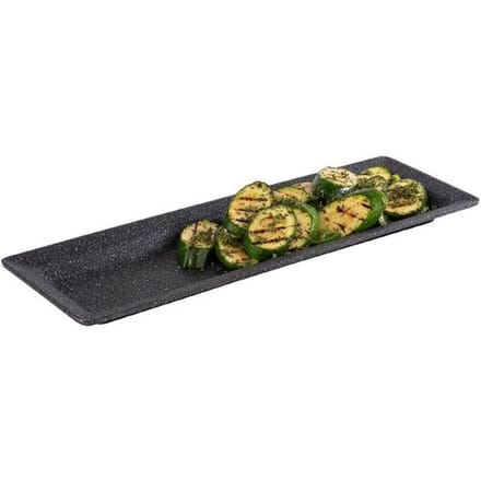 GGM Gastro (6 Stück) GN-Tablett 2/4 - FROSTFIRE - Aluminium - Höhe: 30mm - Grau