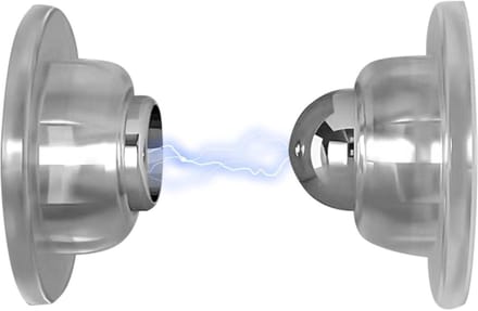 Deurbeveiliging - Magneet Deurstopper - Deur Open Houden - Versterkte Constructie - 6 x 5.8 x 5.8 cm - Transparant