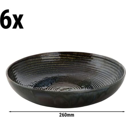 GGM Gastro (6 Stück) METALLIC - Bowl / Tiefer Teller - Ø 260mm - Grün