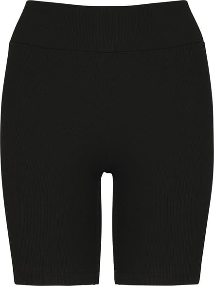 Native Spirit Ecologische geribde damesshort NS744 - Black - M
