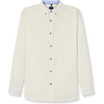 OLYMP Casual Overhemd, Regular Fit, Button-down, Wit