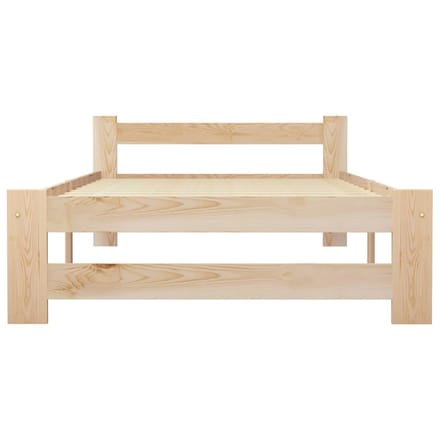 vidaXL - Bedframe - massief - grenenhout - 90x200 - cm