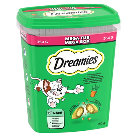 350g Kattenkruid Megatub Dreamies Kattensnacks