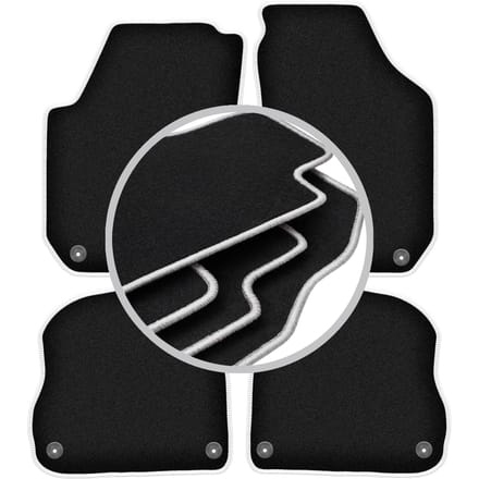 CARLUX-SILVER automatten voor: Skoda Fabia II hatchback, stationwagen (2007-2014)