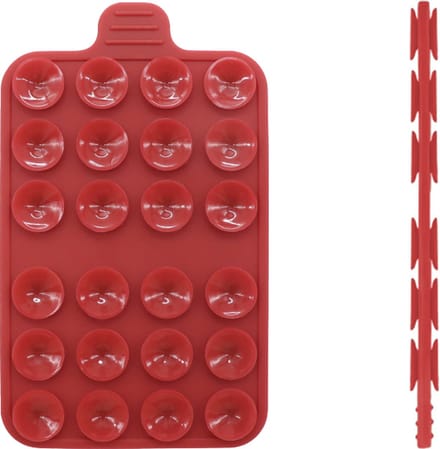 Tectier Dubbelzijdige Zuignap Telefoon Zoals Octobuddy - Rood