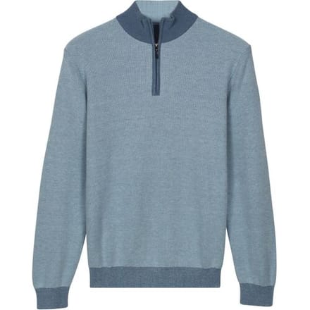 Baileys Trui Half Zip Two-Tone Jacquard Allover Plated Riviera Blue / male