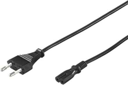 Pro Voedingskabel C7 (2 pins) - Zwart - 1.8m - Recht