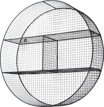 LOFT42 Gaas  Wandrek Rond Large Zwart - Metaal - Ø70x20
