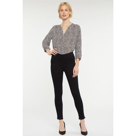 Pull-On Skinny Enkel Zwart SpanSpring™ Denim