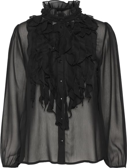 Saint Tropez LiljaSZ Crinkle LS Dames Blouse