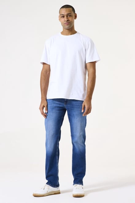 GARCIA Rocko Heren Straight Fit Jeans Blauw