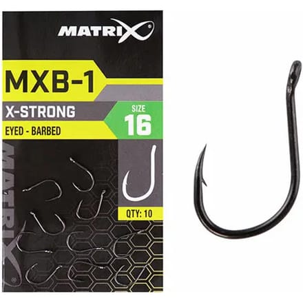 Matrix MXB-1 Barbed - Eyed (10 pcs) - Maat : size 16