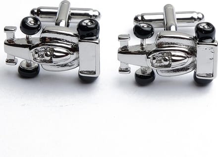 Manchetknopen - Formule 1 Racewagen Zilver
