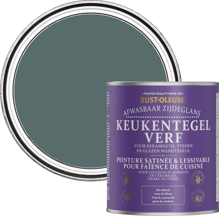Rust-Oleum Groen Keukentegelverf Zijdeglans - Diepe Zee 750ml