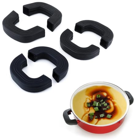 Siliconen handgrepen voor potten - antislip - 6 stuks - multifunctioneel