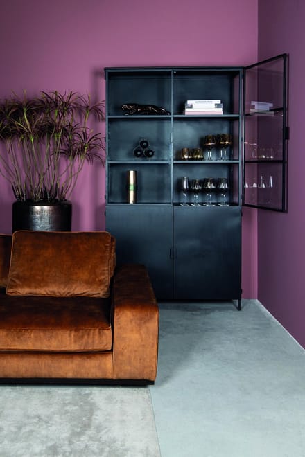 PTMD - Kast Elina - Zwart - 120x40x211cm