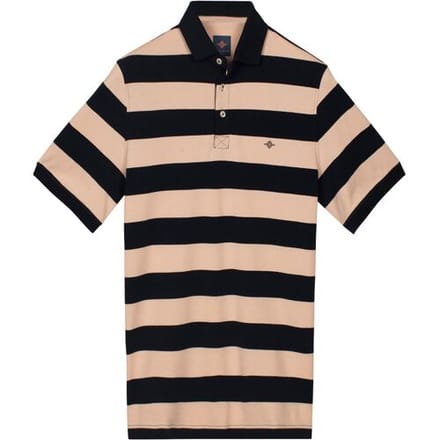 Baileys Polo Allover Yarn Dyed Stripe Soft Peach / male