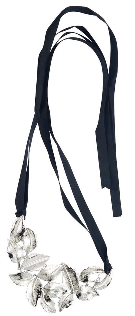 Behave - Lint ketting met Bladeren - Nikkelvrij - Trendy Modeaccessoire